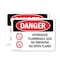 Signmission Hydrogen Flammable Gas No Smoking Open Flame Danger Sign, Plastic, 10in W x 7in L, 2PK OS-2PACK-DS-P-710-L-1370 - alternate 1